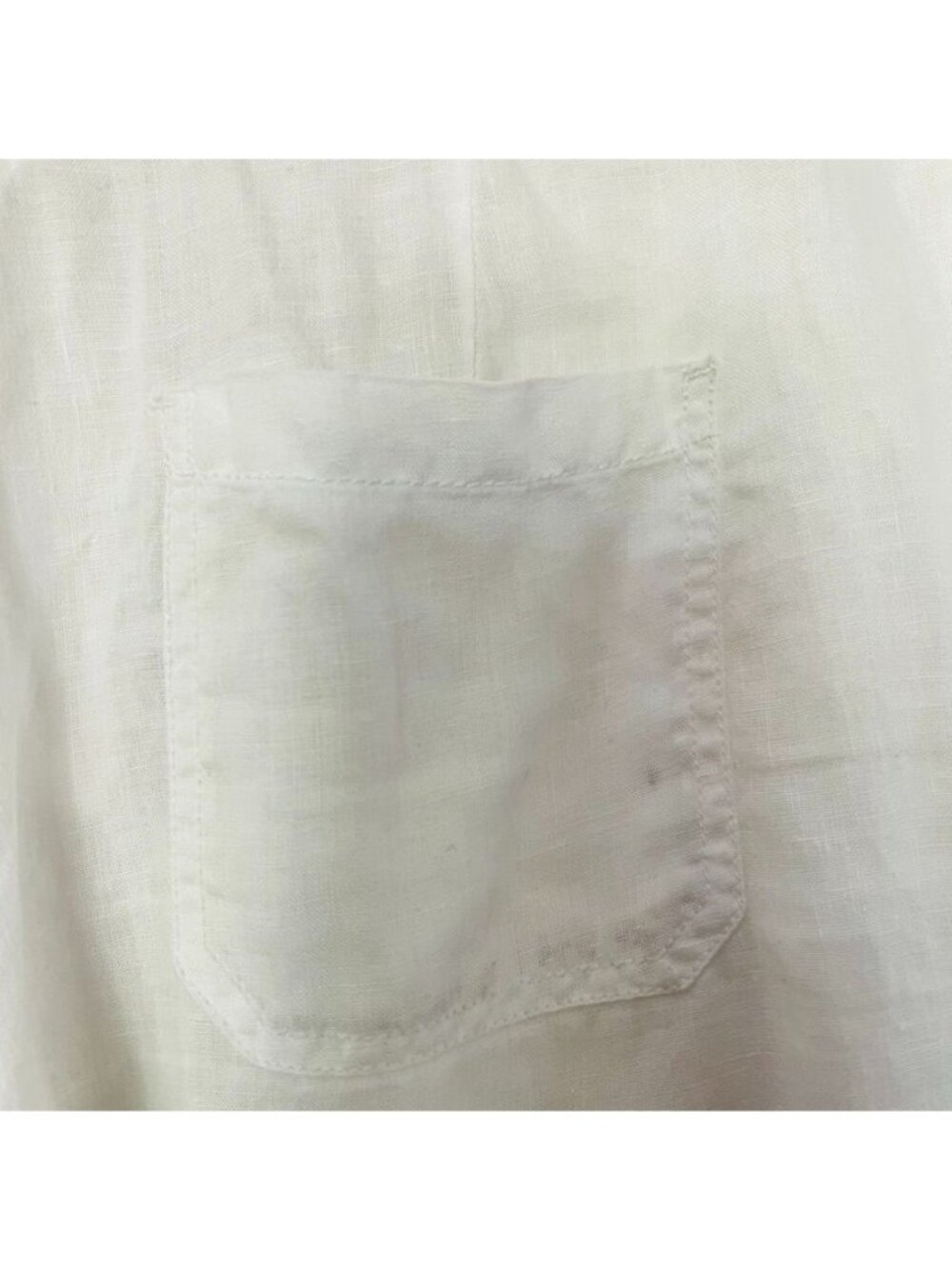 Banana Republic Womens Sz 6 White Linen Pants Lightweight Euro Summer Resort - Picture 7 of 14